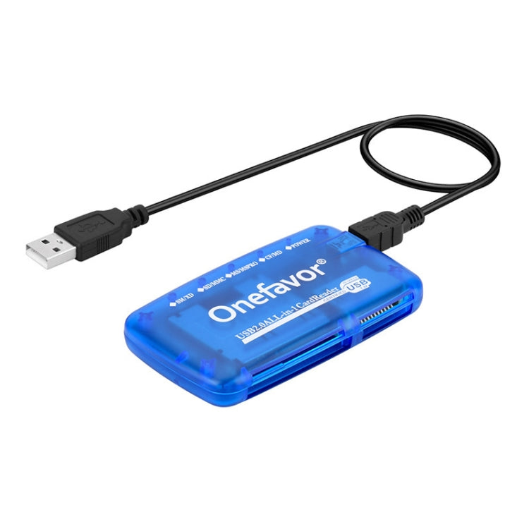 Lecteur de carte tout-en-un Onefavor compatible SM / XD / SD / MMC / MS / CF, lecteur de carte tout-en-un + adaptateur Type-C, lecteur de carte + adaptateur 8 broches