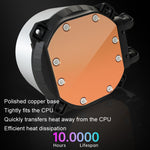 Refroidisseur CPU à eau intégré COOLMOON CM-YM-240T édition lentille numérique ARGB avec affichage de température, ventilateur CPU, CM-YM-240T