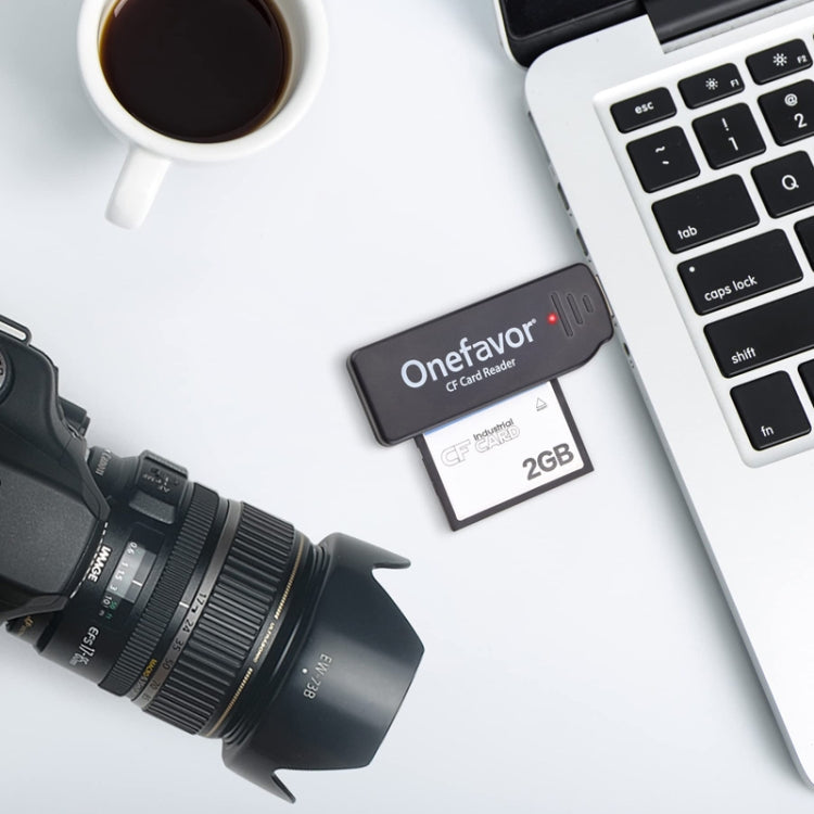 Lecteur de carte CF USB2.0 haute vitesse Onefavor, lecteur de carte CF