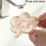 Distributeur de savon de salle de bain en silicone infusé Support de drainage de savon antidérapant domestique