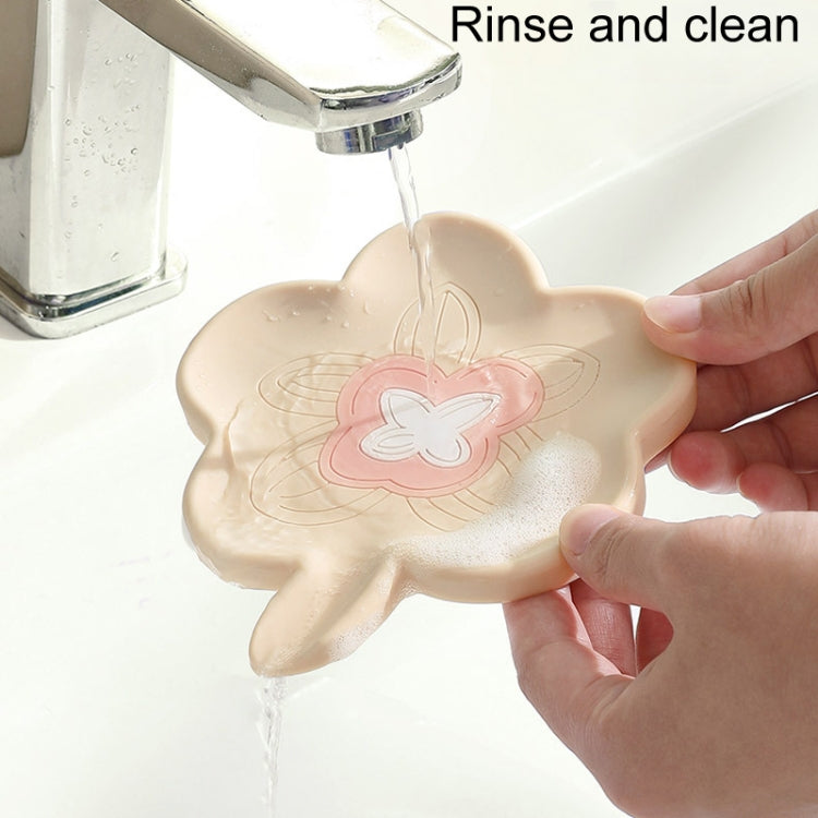 Distributeur de savon de salle de bain en silicone infusé Support de drainage de savon antidérapant domestique