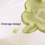 Distributeur de savon de salle de bain en silicone infusé Support de drainage de savon antidérapant domestique
