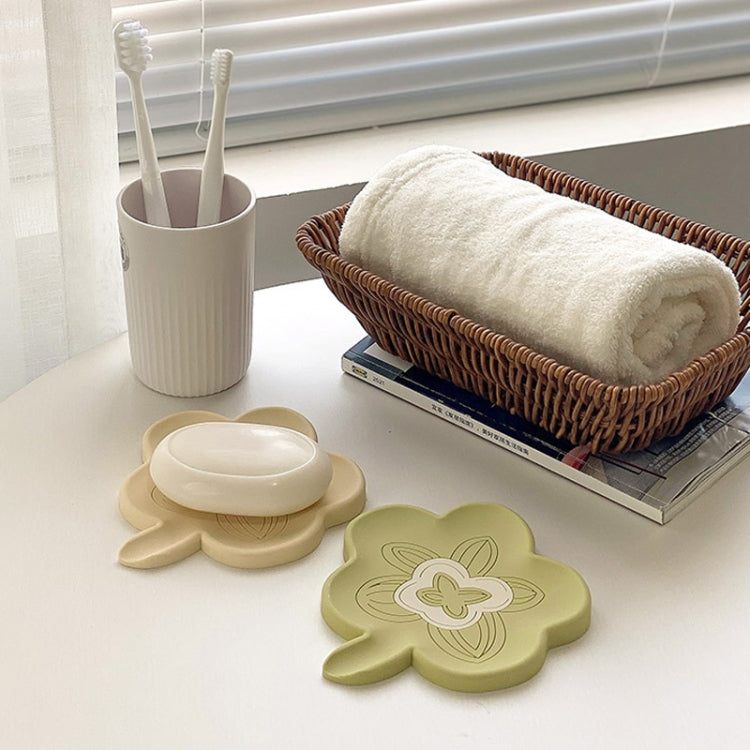 Distributeur de savon de salle de bain en silicone infusé Support de drainage de savon antidérapant domestique