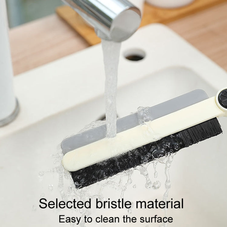 Brosse de nettoyage multifonctionnelle pour crevasses, brosse de nettoyage à long manche pour salle de bain