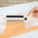 Brosse de nettoyage multifonctionnelle pour crevasses, brosse de nettoyage à long manche pour salle de bain