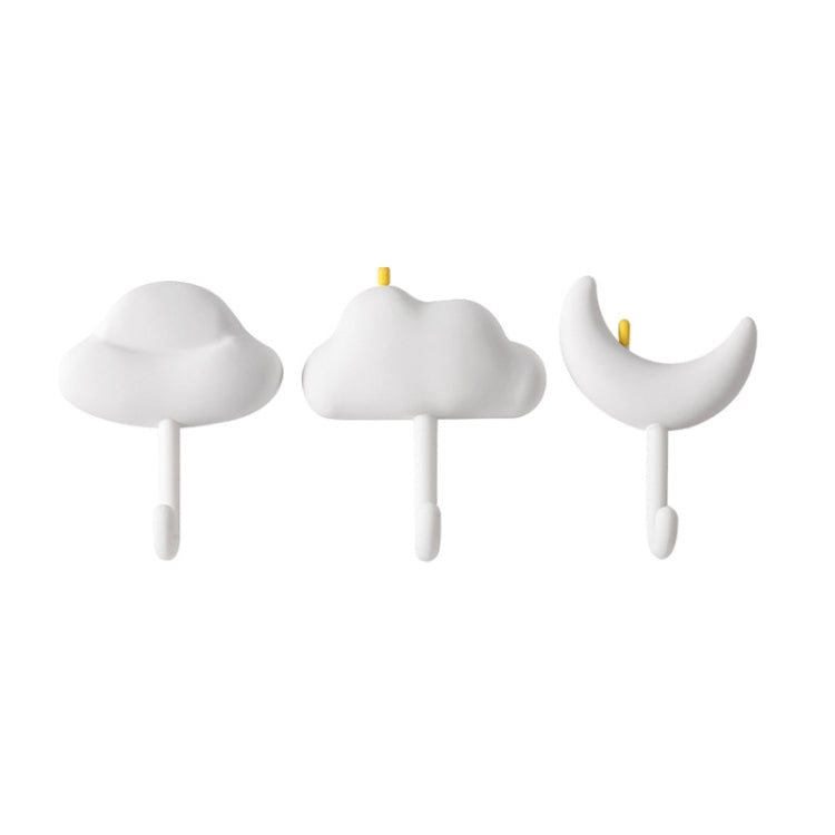 Lot de 3 crochets muraux pour dortoir, sans perçage, adhésifs, non marquants