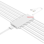 COOLMOON AM10 ARGB+PWM répartiteur de contrôle de température à double port 10, ventilateur de boîtier 5V 3 broches HUB
