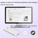 COOLMOON AM10 ARGB+PWM répartiteur de contrôle de température à double port 10, ventilateur de boîtier 5V 3 broches HUB
