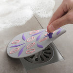 Couvercle de drain de sol anti-bouchage pour cuisine et salle de bain, déodorisant de drain de sol d'égout, Fleur de prunier, Tulipe, Trèfle