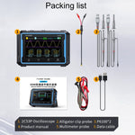Oscilloscope numérique à panneau plat double canal FNIRSI 2C53P, multimètre, générateur de signaux 3 en 1, 2C53P