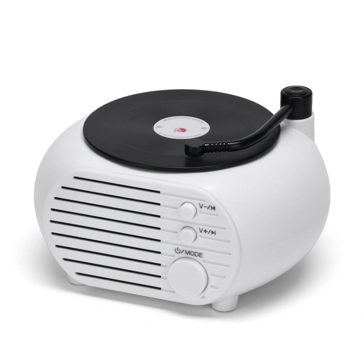 Mini platine vinyle rétro Enceinte Bluetooth sans fil multifonctionnelle Enceinte de bureau à carte