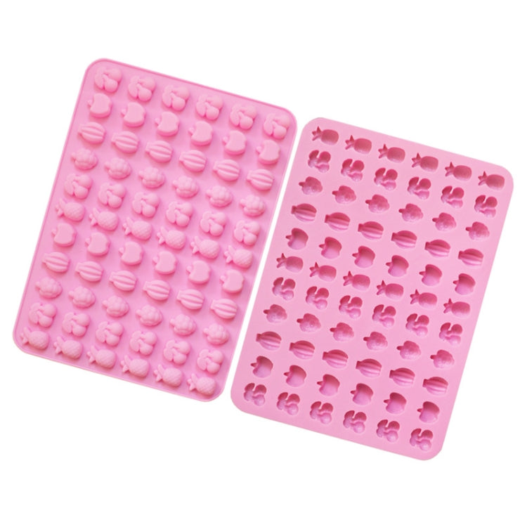 Moule à bonbons en silicone 66 grilles fruits, mini moules à bonbons, 66 grilles fruits