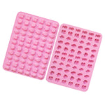 Moule à bonbons en silicone 66 grilles fruits, mini moules à bonbons, 66 grilles fruits
