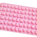 Moule à bonbons en silicone 66 grilles fruits, mini moules à bonbons, 66 grilles fruits