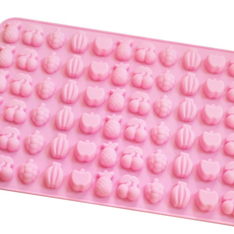 Moule à bonbons en silicone 66 grilles fruits, mini moules à bonbons, 66 grilles fruits