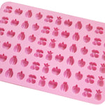 Moule à bonbons en silicone 66 grilles fruits, mini moules à bonbons, 66 grilles fruits