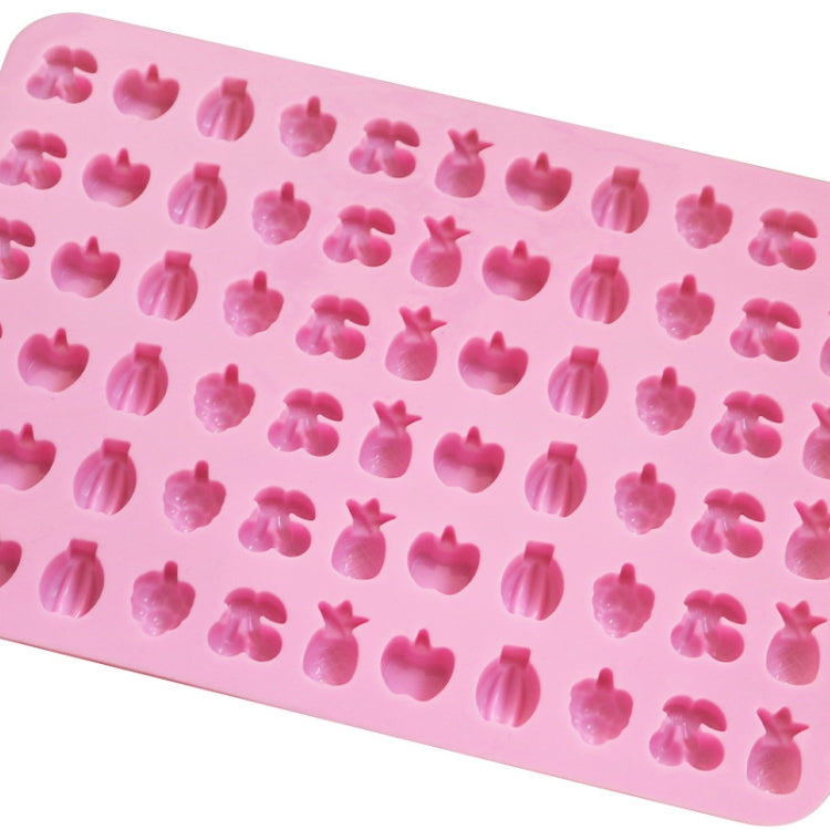 Moule à bonbons en silicone 66 grilles fruits, mini moules à bonbons, 66 grilles fruits