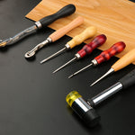 Set d'outils faits main pour fabrication de cuir DIY, 35 pièces/set