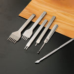 Set d'outils faits main pour fabrication de cuir DIY, 35 pièces/set