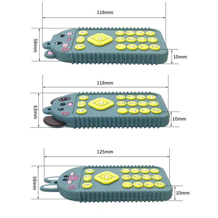 Jouets de dentition en silicone pour bébé, jouets de dentition en forme de dessin animé pour nouveau-nés et nourrissons, Chiot Noir, Chiot Bleu, Chiot Vert, Lapin Noir, Lapin Bleu, Lapin Vert, Ours Noir, Ours Bleu, Ours Vert