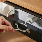 Support de Rangement de Câbles Sous le Bureau Sans Perçage, pour Cordon d'Alimentation et Prises d'Ordinateur à Domicile