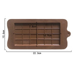Moule en silicone plein pour tablette de chocolat, résistant aux hautes températures, moule de cuisson DIY, tablette de chocolat plein