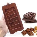 Moule en silicone plein pour tablette de chocolat, résistant aux hautes températures, moule de cuisson DIY, tablette de chocolat plein