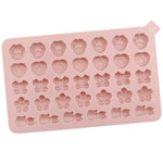 Moule en silicone 34 grilles chats papillon fleur DIY pour la décoration de biscuits et de bonbons, 34 grilles chats papillon fleur