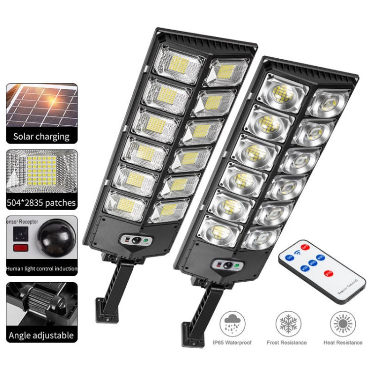 Lampes solaires de jardin à double rangée LED à forte luminosité et lampes de rue à induction, E-SMARTER W789A-6, E-SMARTER W789B-6