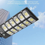 Lampes solaires de jardin à double rangée LED à forte luminosité et lampes de rue à induction, E-SMARTER W789A-6, E-SMARTER W789B-6