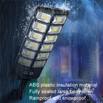 Lampes solaires de jardin à double rangée LED à forte luminosité et lampes de rue à induction, E-SMARTER W789A-6, E-SMARTER W789B-6