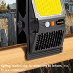 Applique murale solaire avec pince, lampe anti-moustiques, capteur de mouvement portable pour jardin extérieur, E-SMARTER W7105-1 Patch, E-SMARTER W7105-2 COB