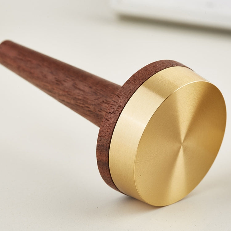 Support à Bague en Noyer Noir et Laiton pour Bijoux, Présentoir à Bagues