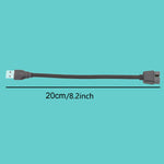 Câble adaptateur USB-A mâle vers 9 broches pour carte mère avec RGB intégré vers port U externe, USB-A mâle vers 9 broches