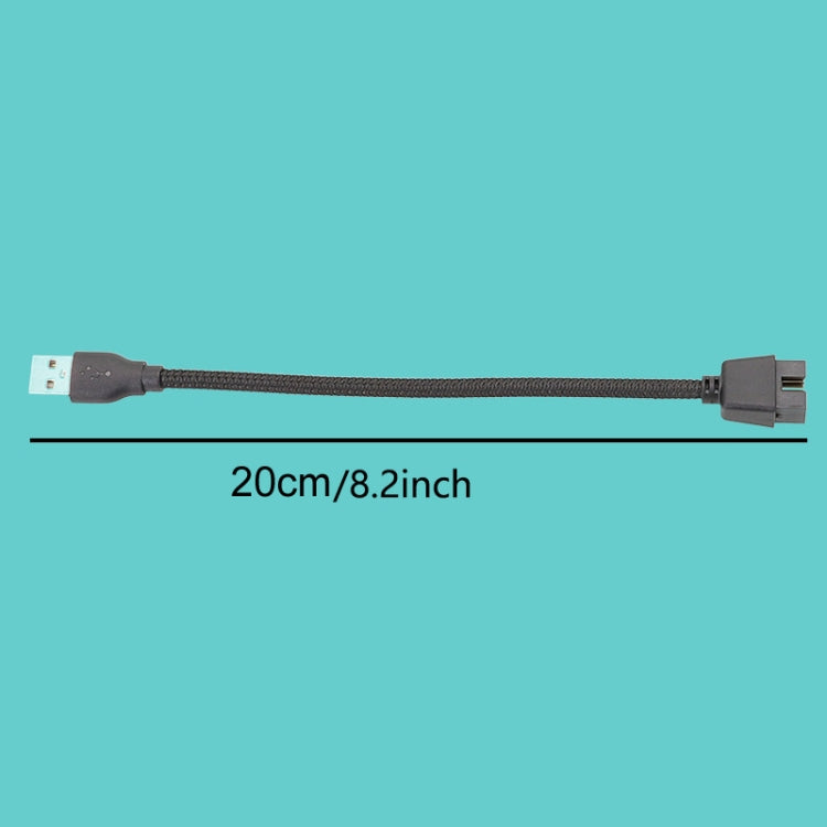 Câble adaptateur USB-A mâle vers 9 broches pour carte mère avec RGB intégré vers port U externe, USB-A mâle vers 9 broches
