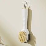 Brosse à chaussures multifonctionnelle à remplissage liquide Brosse à linge ménagère à poils doux