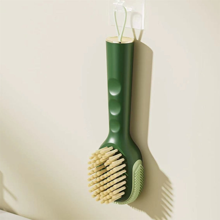 Brosse à chaussures multifonctionnelle à remplissage liquide Brosse à linge ménagère à poils doux