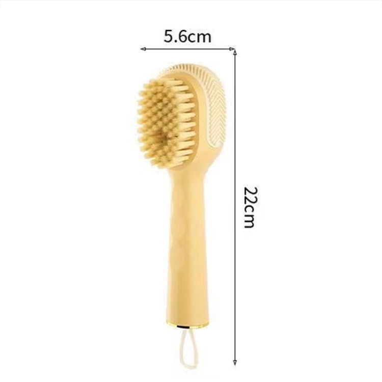 Brosse à chaussures multifonctionnelle à remplissage liquide Brosse à linge ménagère à poils doux