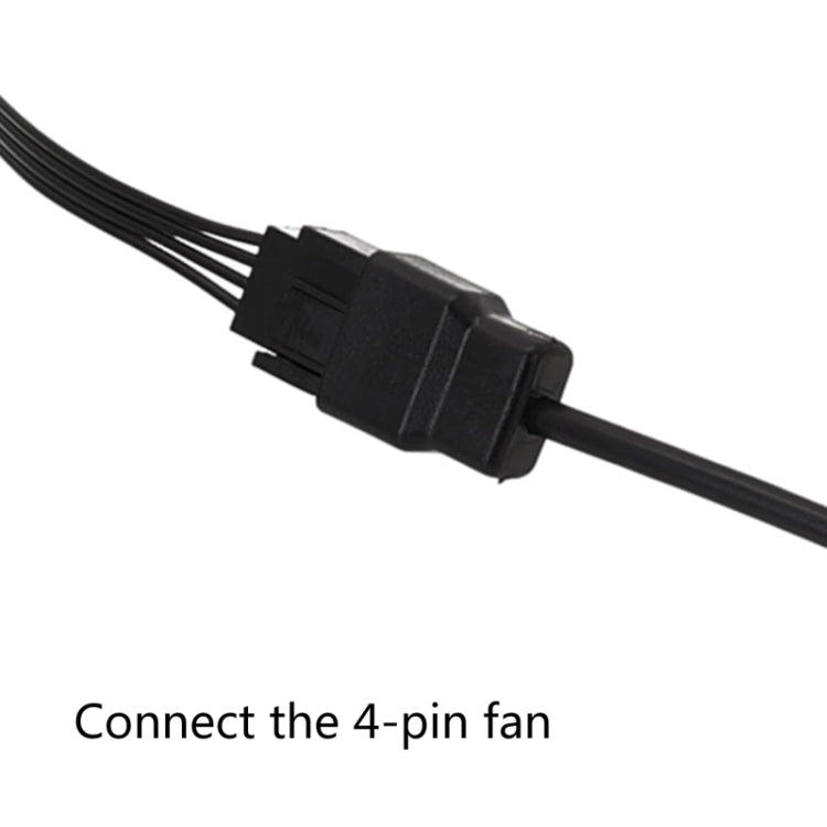 Câble adaptateur d'alimentation DC5521 vers ventilateur de boîtier 12V 4 broches, DC5521 vers 12V 4 broches