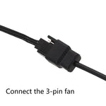 Câble adaptateur d'alimentation DC5521 vers ventilateur de boîtier 12V 4 broches, DC5521 vers 12V 4 broches