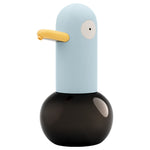 Distributeur automatique de savon mousse rechargeable et sans contact en forme de canard mignon pour la salle de bain et la cuisine, bleu, jaune