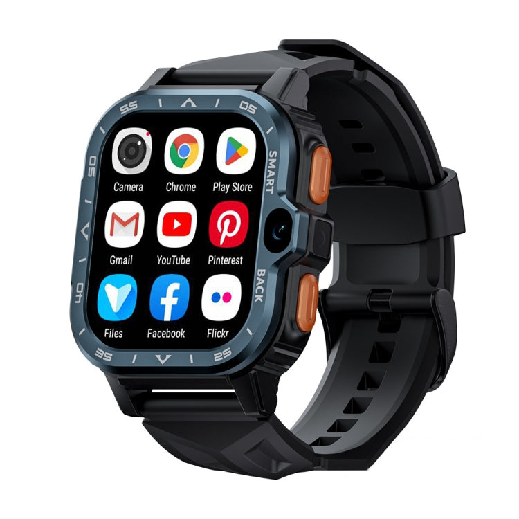 Montre connectée LOKMAT APPLLP 4 MAX 2,02 pouces Android 8.1, Wifi, Bluetooth, 2G+16G (Bleu marine), 2G+16G (Argent)