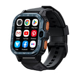 Montre connectée LOKMAT APPLLP 4 MAX 2,02 pouces Android 8.1, Wifi, Bluetooth, 2G+16G (Bleu marine), 2G+16G (Argent)