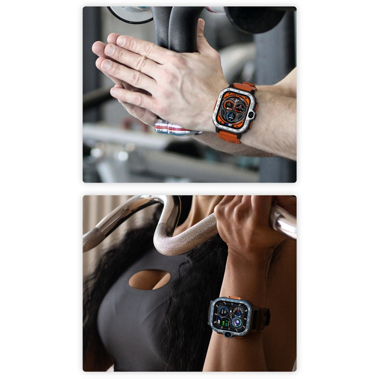 Montre connectée LOKMAT APPLLP 4 MAX 2,02 pouces Android 8.1, Wifi, Bluetooth, 2G+16G (Bleu marine), 2G+16G (Argent)