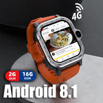 Montre connectée LOKMAT APPLLP 4 MAX 2,02 pouces Android 8.1, Wifi, Bluetooth, 2G+16G (Bleu marine), 2G+16G (Argent)