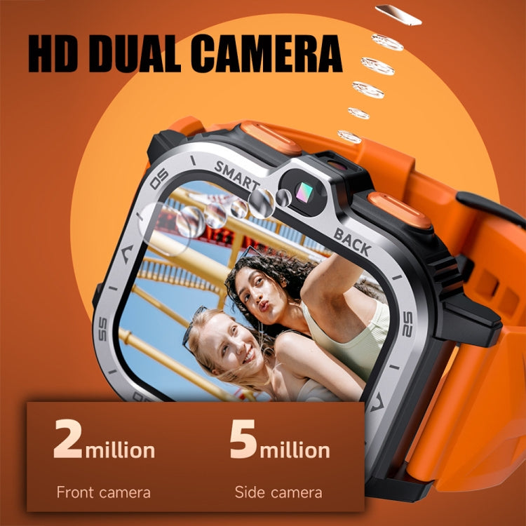 Montre connectée LOKMAT APPLLP 4 MAX 2,02 pouces Android 8.1, Wifi, Bluetooth, 2G+16G (Bleu marine), 2G+16G (Argent)