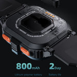 Montre connectée LOKMAT APPLLP 4 MAX 2,02 pouces Android 8.1, Wifi, Bluetooth, 2G+16G (Bleu marine), 2G+16G (Argent)