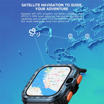 Montre connectée LOKMAT APPLLP 4 MAX 2,02 pouces Android 8.1, Wifi, Bluetooth, 2G+16G (Bleu marine), 2G+16G (Argent)
