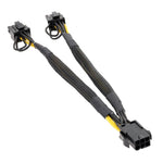Câble adaptateur alimentation carte graphique 6 broches vers double 8 broches, un vers deux