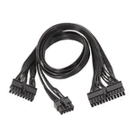 Câble plat pour module EVGA 10 broches / 18 broches vers 24 broches pour carte graphique, 60cm pour EVGA